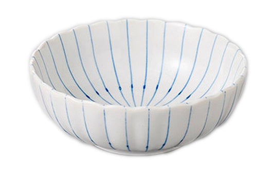 ピンストライプ4.5鉢 [ 13.8 x 5cm ] [ 小鉢 ] | 和食 飲食店 旅館 料亭 業務用
