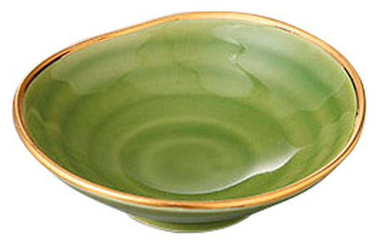 有田焼 四釉金小付(緑) [ 10 x 3cm ] [ 小付 ] | 和食 飲食店 旅館 料亭 業務用