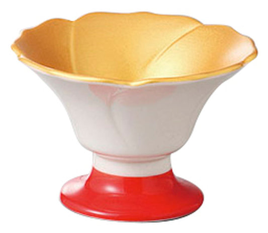 内金花型赤高台珍味 [ 7.6 x 5.1cm ] [ 珍味 ] | 和食 飲食店 旅館 料亭 業務用