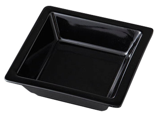 黒角鉢 [ 11.5 x 11.5 x 3.5cm ] [ 松花堂 ] | 和食 飲食店 行楽 料亭 業務用
