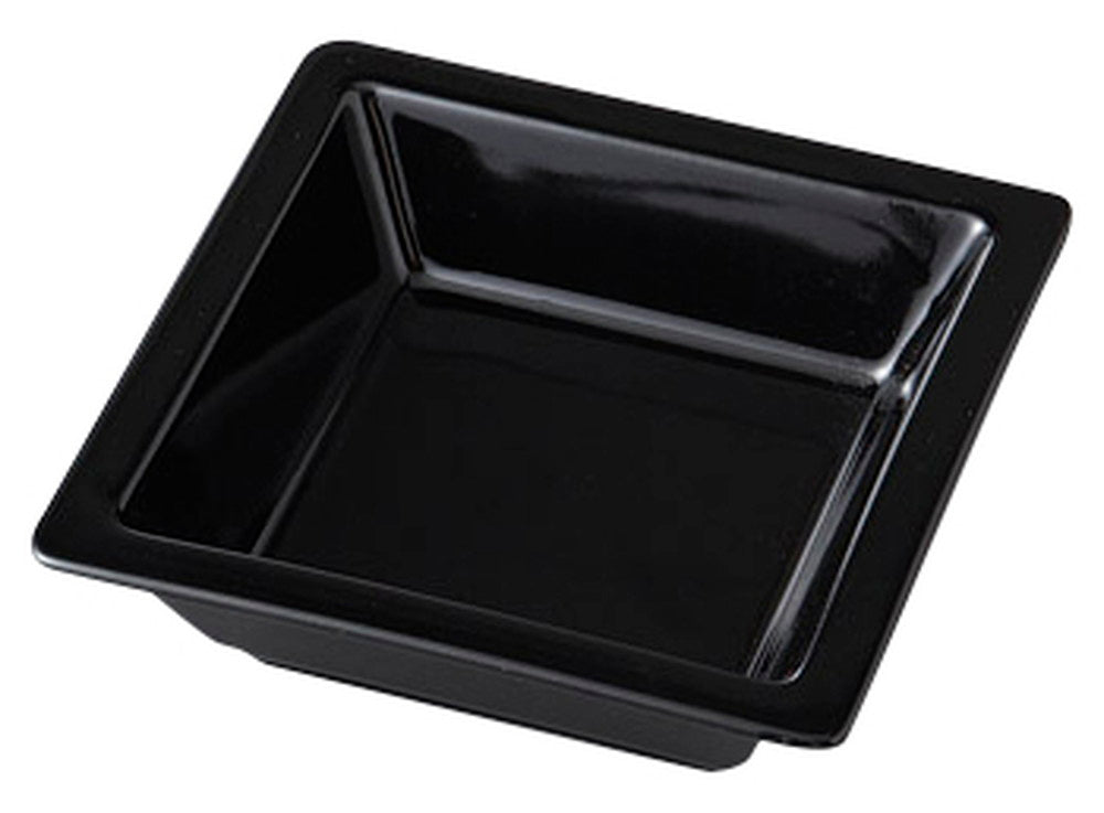 黒角鉢 [ 11.5 x 11.5 x 3.5cm ] [ 松花堂 ] | 和食 飲食店 行楽 料亭 業務用