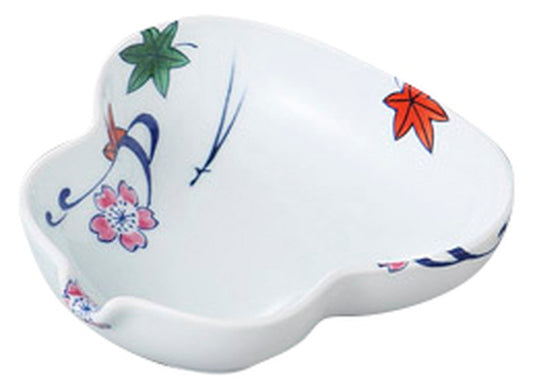 流水瓢型小鉢 [ 12.5 x 10.5 x 3.2cm ] [ 松花堂 ] | 和食 飲食店 行楽 料亭 業務用