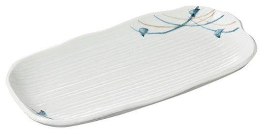 新むさしの松花堂長皿 [ 22.3 x 11 x 2.5cm ] [ 松花堂 ] | 和食 飲食店 行楽 料亭 業務用