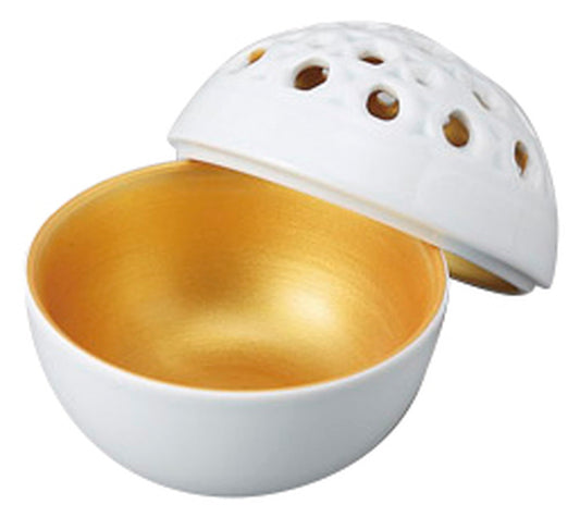 内金彩透かし蓋物 [ 8.2 x 7.8cm ] [ 円菓子碗 ] | 和食 飲食店 弁当 料亭 業務用