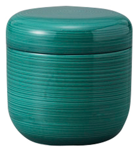 グリーン巻夏目型むし碗 [ 7.5 x 7.8cm 180cc ] [ むし碗 ] | 和食 飲食店 旅館 料亭 業務用