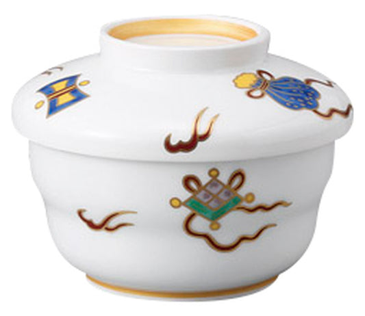 宝尽しむし碗 [ 9.3 x 7.8cm 250cc ] [ むし碗 ] | 和食 飲食店 旅館 料亭 業務用