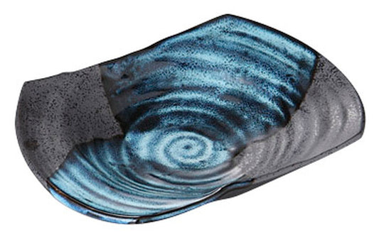 清流両切長鉢 [ 25.5 x 18 x 5cm ] [ 前菜皿 ] | 和食 飲食店 旅館 料亭 業務用