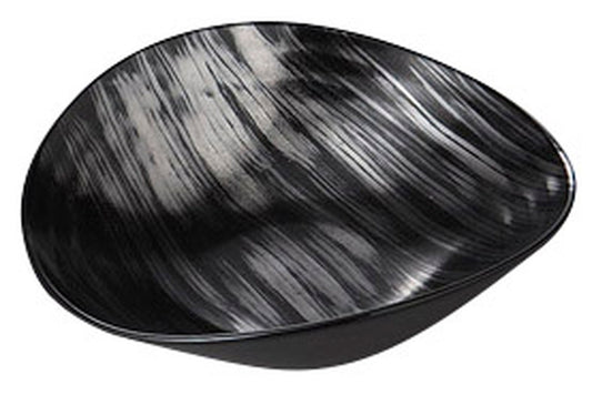 カスリ銀彩ダ円向付 [ 16.5 x 15 x 5cm ] [ 前菜皿 ] | 和食 飲食店 旅館 料亭 業務用