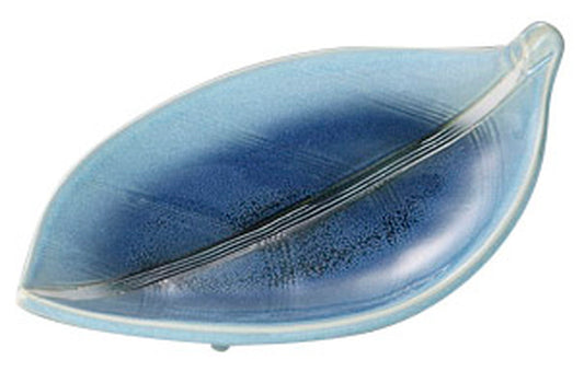 水辺足付向付 [ 21.5 x 11.7 x 3.6cm ] [ 前菜皿 ] | 和食 飲食店 旅館 料亭 業務用