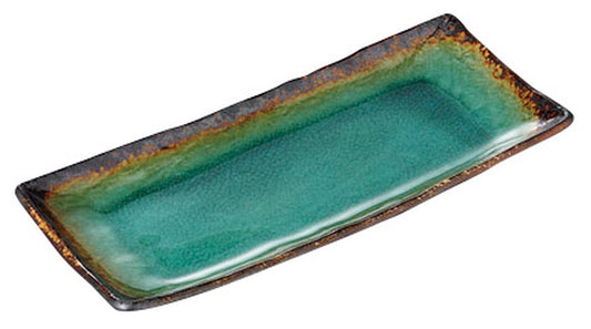 新海サンマ皿 [ 28.5 x 12.5 x 3cm ] [ 前菜皿 ] | 和食 飲食店 旅館 料亭 業務用