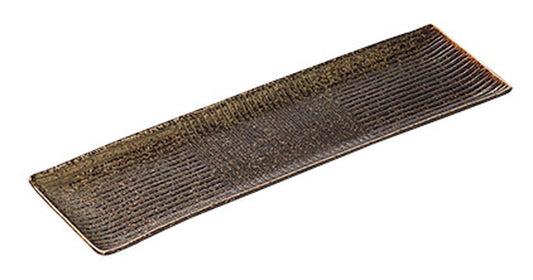 備前風長角サンマ皿 [ 33.7 x 10 x 2cm ] [ さんま皿 ] | 和食 飲食店 旅館 居酒屋 業務用