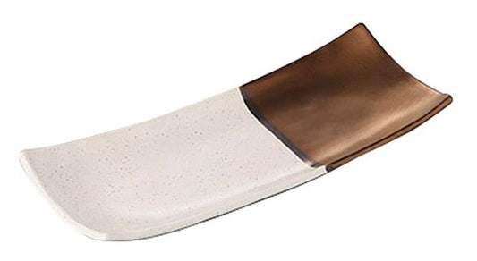 令和白長角28cm皿 [ 29 x 13.6 x 1.6cm ] [ さんま皿 ] | 和食 飲食店 旅館 居酒屋 業務用