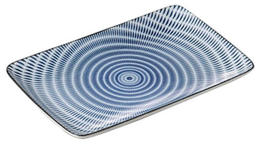 十草(青)新焼物皿 [ 20.7 x 13.2 x 2.6cm ] [ 焼物皿 ] | 和食 飲食店 旅館 定食屋 業務用