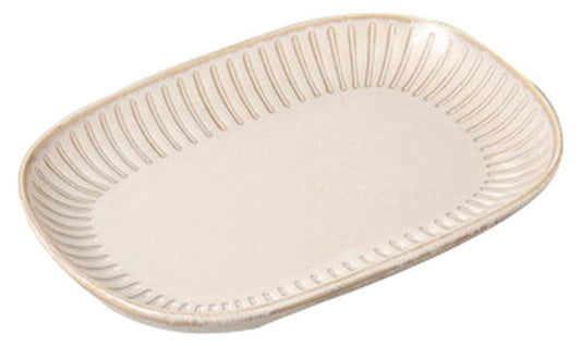 ハスイ十草チタンマット小判皿 [ 18.5 x 12.5 x 2.3cm ] [ 焼物皿 ] | 和食 飲食店 旅館 定食屋 業務用