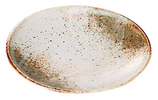 雪志野丸6.0皿 [ 19.5 x 2.8cm ] [ 中皿 ] | 和食 飲食店 旅館 料亭 業務用