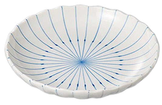 ピンストライプ3.5皿 [ 12.2 x 2.7cm ] [ 小皿 ] | 和食 飲食店 旅館 料亭 業務用