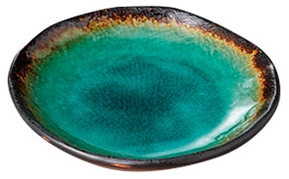 新海5.0丸皿 [ 17 x 17.5 x 3cm ] [ 和皿 ] | 和食 飲食店 旅館 料亭 業務用