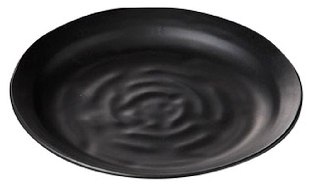 黒マット6.0皿 [ 19 x 2.6cm ] [ 和皿 ] | 和食 飲食店 旅館 料亭 業務用