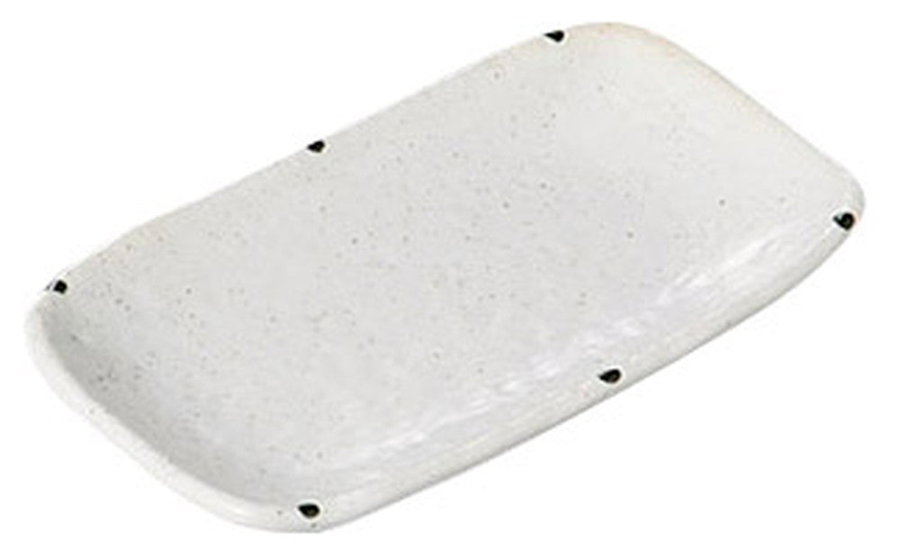 梨地渕点オリベ5.0長角皿 [ 17 x 9.8 x 2.3cm ] [ 銘々皿 ] | 和食 飲食店 旅館 料亭 業務用