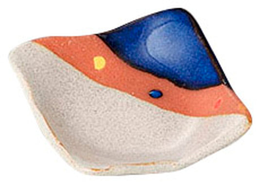 塗り分け角小皿 [ 8.2 x 7.8cm ] [ 小皿 ] | 和食 飲食店 旅館 料亭 業務用