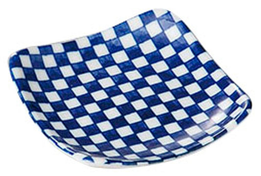 市松角小皿 [ 8.8 x 2cm ] [ 小皿 ] | 和食 飲食店 旅館 料亭 業務用