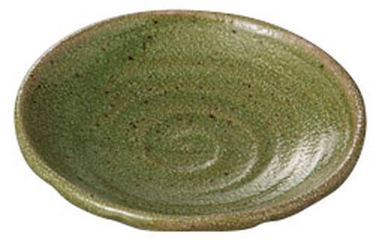 みどり釉型入2.8皿 [ 9 x 1.8cm ] [ 小皿 ] | 和食 飲食店 旅館 料亭 業務用