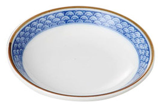 渕青海波玉渕2.8皿 [ 9 x 1.9cm ] [ 小皿 ] | 和食 飲食店 旅館 料亭 業務用