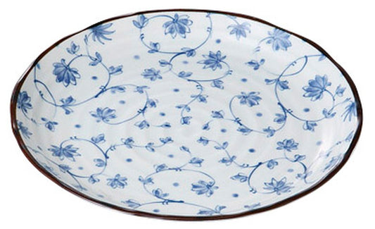 つる唐草8.0皿 [ 24.2 x 3cm ] [ 丸盛皿 ] | 和食 飲食店 旅館 料亭 業務用