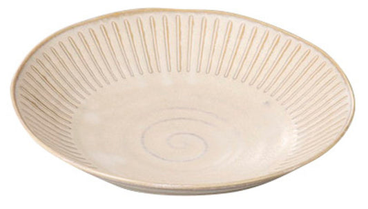 ハスイ十草チタンマット和軽9吋スープ [ 23 x 4.8cm ] [ 丸盛皿 ] | 和食 飲食店 旅館 料亭 業務用