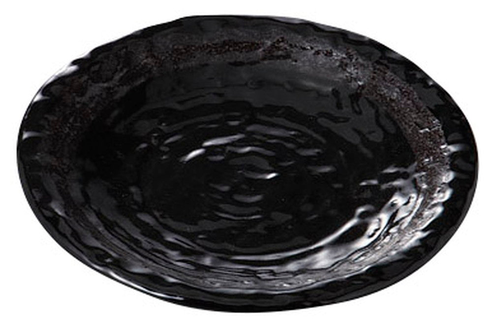 銀彩黒石目6.0皿 [ 20 x 2.5cm ] [ 丸盛皿 ] | 和食 飲食店 旅館 料亭 業務用