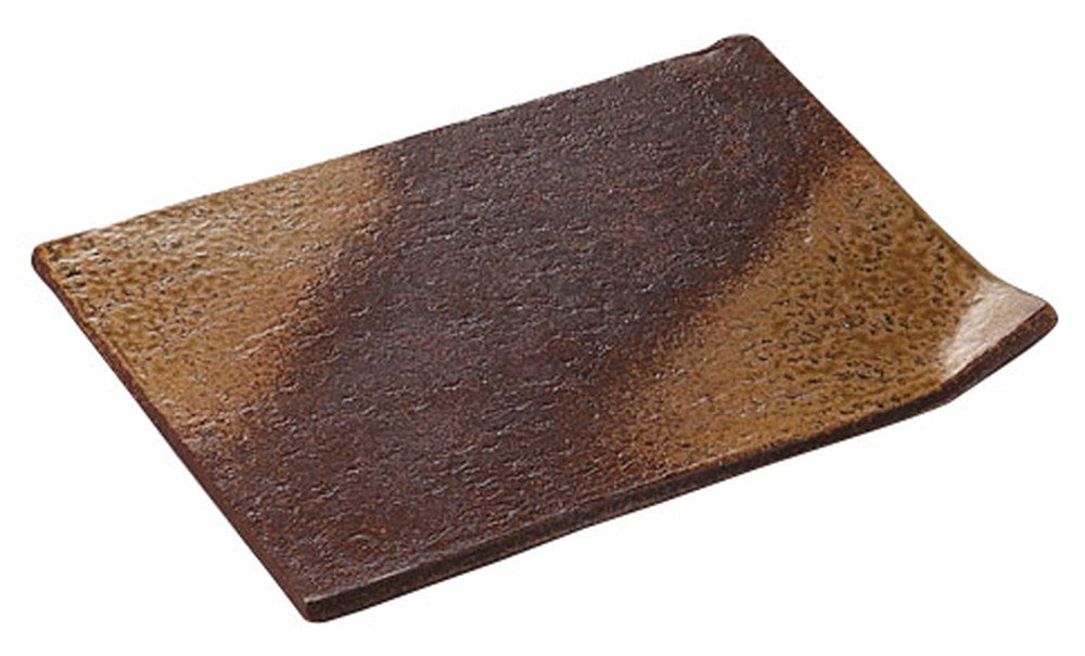 灰吹一方上がり26cm長角皿 [ 26 x 17.5 x 3cm ] [ 長角盛皿 ] | 和食 飲食店 旅館 料亭 業務用