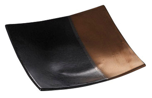 令和黒正方21cm皿 [ 21.5 x 21.5 x 4.5cm ] [ 正角盛皿 ] | 和食 飲食店 旅館 料亭 業務用