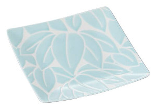 はふり取皿(竹・青) [ 15.5 x 15.5 x 1.5cm ] [ 正角盛皿 ] | 和食 飲食店 旅館 料亭 業務用