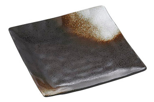 白吹天目正角7.0皿 [ 18.5 x 18.5 x 3cm ] [ 正角盛皿 ] | 和食 飲食店 旅館 料亭 業務用