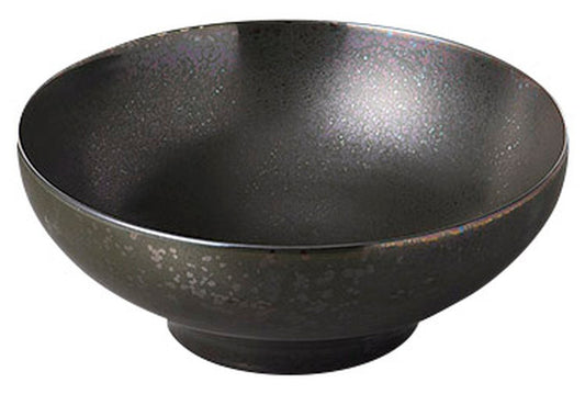 黒彩25cm深大鉢 [ 25.3 x 10cm ] [ 盛鉢 ] | 和食 飲食店 旅館 料亭 業務用