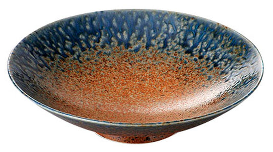 砂地藍流し9.0盛鉢 [ 28 x 7.7cm ] [ 盛鉢 ] | 和食 飲食店 旅館 料亭 業務用