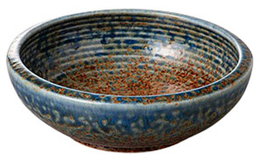 砂地藍流し括り手5.5鉢 [ 17 x 5.8cm ] [ 盛鉢 ] | 和食 飲食店 旅館 料亭 業務用