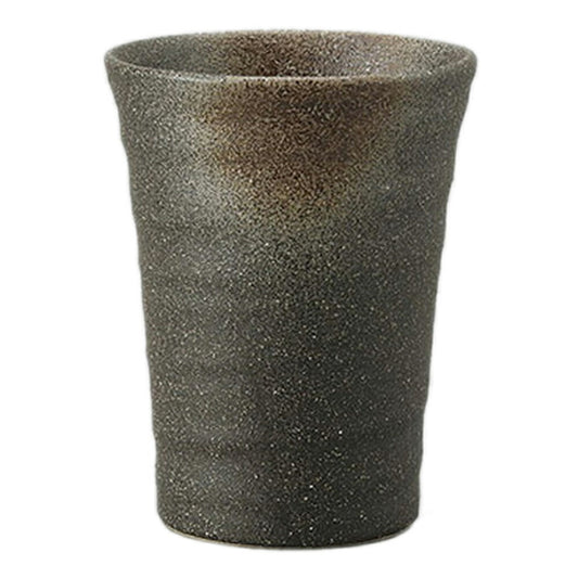 ビールカップ 黒信楽ビールコップ [8.5 x 10.2cm 400cc] | ジョッキ ビールジョッキ ビアジョッキ ビアグラス ビール 酒器 お酒 居酒屋 晩酌 人気 おすすめ 食器 業務用 飲食店 カフェ うつわ おしゃれ かわいい ギフト プレゼント 誕生日