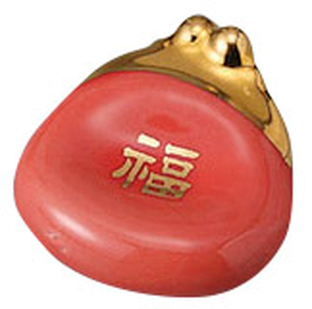 がま口 福 ピンクはしおき [ 4.3 x 4 x 2cm ] [ 箸置き ] | 和食 飲食店 旅館 日本土産 カフェ