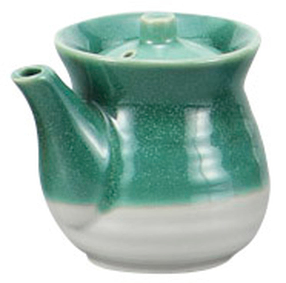 グリーン塗り分しょう油差 [ 8 x 8.5cm 250cc ] [ 卓上小物 ] | 飲食店 定食屋 そば屋 トンカツ店 業務用