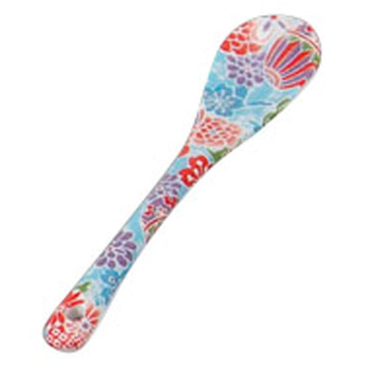 みやび友禅 青 スプーン [ 12 x 2.5cm ] [ スプーン ] | 飲食店 カフェ スイーツ 業務用