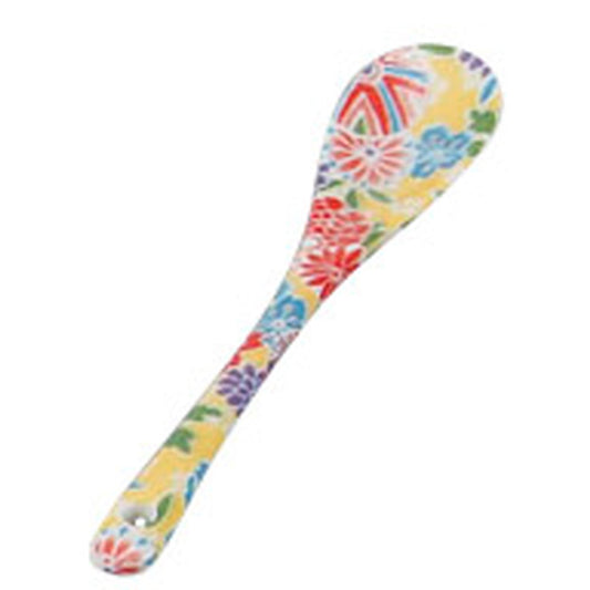 みやび友禅 黄 スプーン [ 12 x 2.5cm ] [ スプーン ] | 飲食店 カフェ スイーツ 業務用