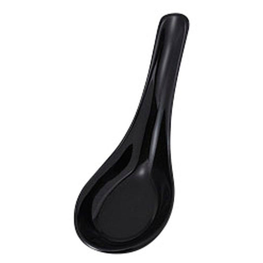黒釉掛レンゲ [ 14.5 x 4.5cm ] [ レンゲ ] | 飲食店 ラーメン店 中華 業務用