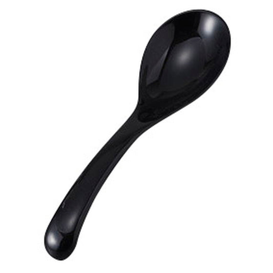 PBT樹脂レンゲ17.5黒 [ 17.5 x 4.2cm ] [ レンゲ ] | 飲食店 ラーメン店 中華 業務用