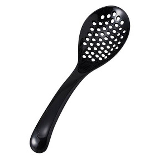 PBT樹脂穴あきレンゲ17.5黒 [ 17.5 x 4.2cm ] [ レンゲ ] | 飲食店 和食 湯豆腐 鍋 業務用