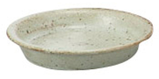 一筆刷毛目薬味皿 [ 8 x 1.5cm ] [ そば用品 ] | 蕎麦屋 飲食店 和食 業務用