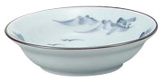 山水小皿 [ 8.8 x 2.5cm ] [ そば用品 ] | 蕎麦屋 飲食店 和食 業務用