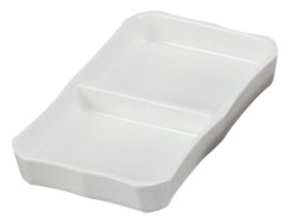 白磁二品皿(中) [ 13 x 7.5 x 2cm ] [ そば用品 ] | 蕎麦屋 飲食店 和食 業務用