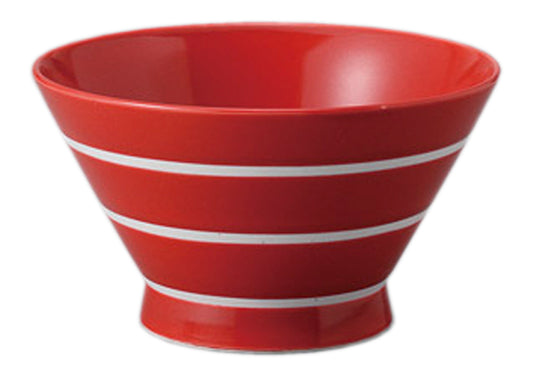 ボーダーくらわんか丼 赤 [ 15.5 x 9cm 725cc ] [ 丼 ] | 和食 飲食店 定食屋 業務用