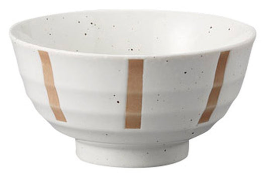 白結晶ストライプ5.5多用丼 [ 17.2 x 8.8cm ] [ 丼 ] | 和食 飲食店 定食屋 業務用